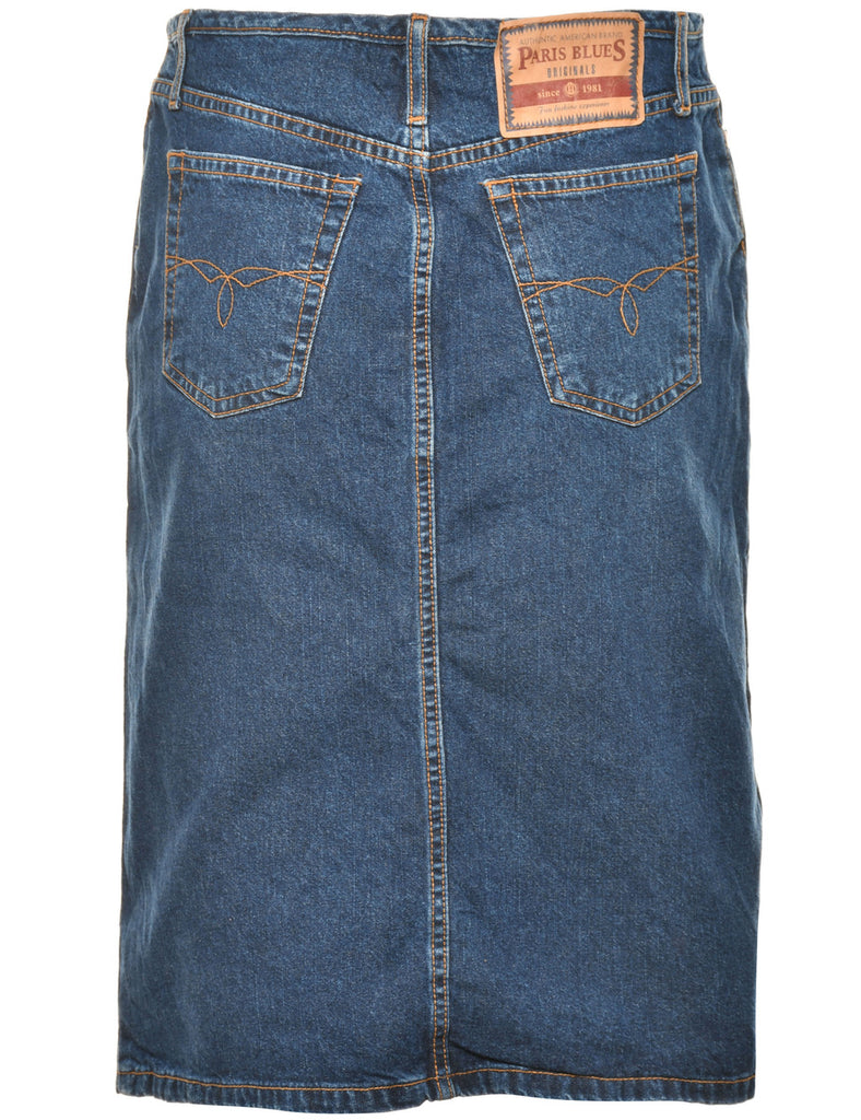 Medium Wash Denim Skirt - M