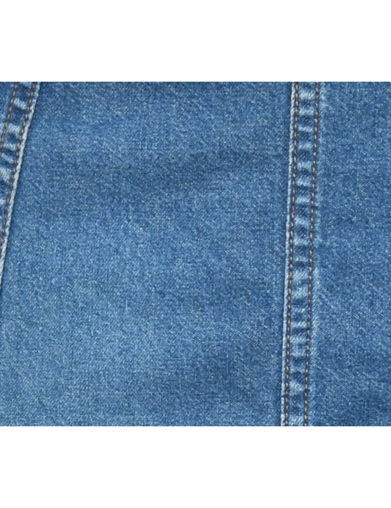 Medium Wash Denim Skirt - M