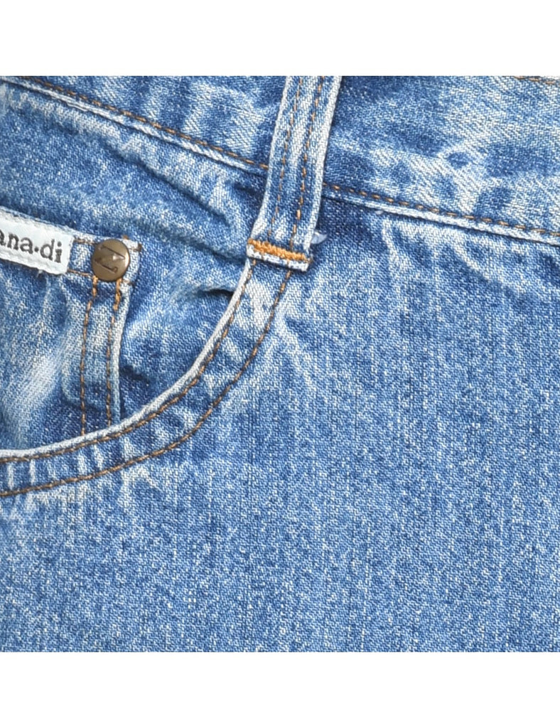 Medium Wash Denim Skirt - M