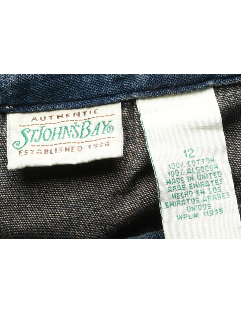 Medium Wash Denim Skirt - L