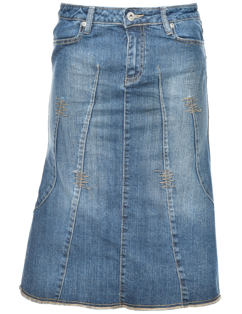 Medium Wash Denim Y2K Skirt - M