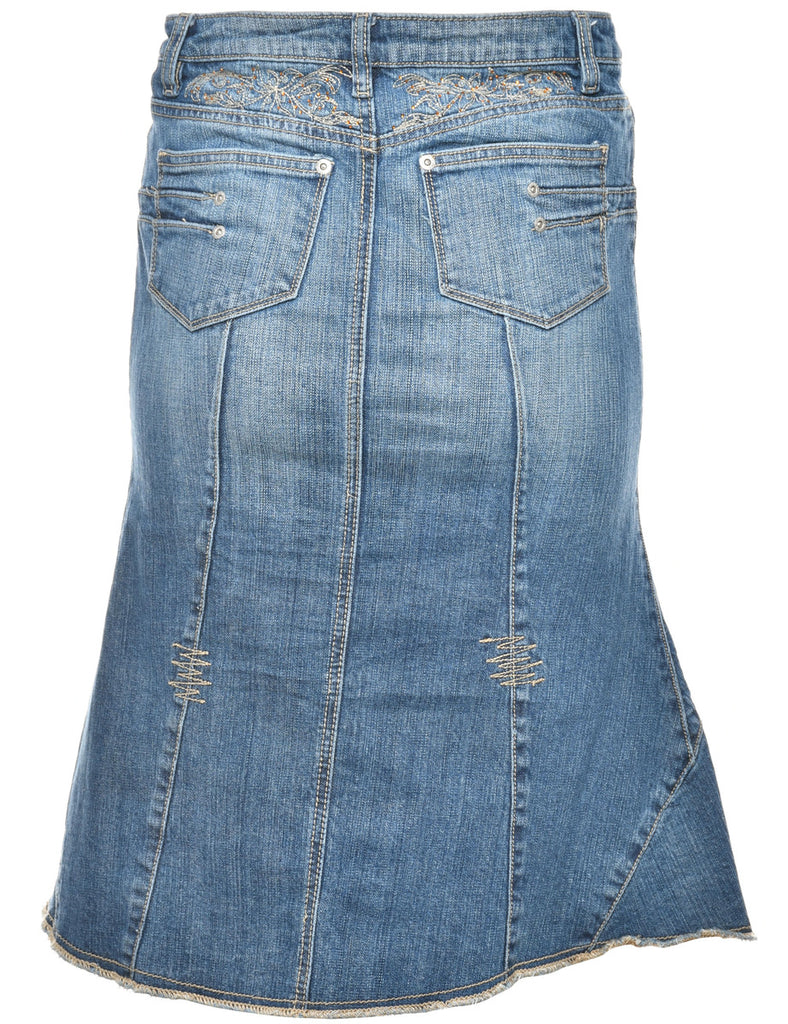 Medium Wash Denim Y2K Skirt - M