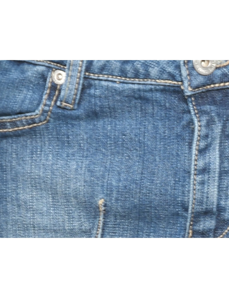 Medium Wash Denim Y2K Skirt - M