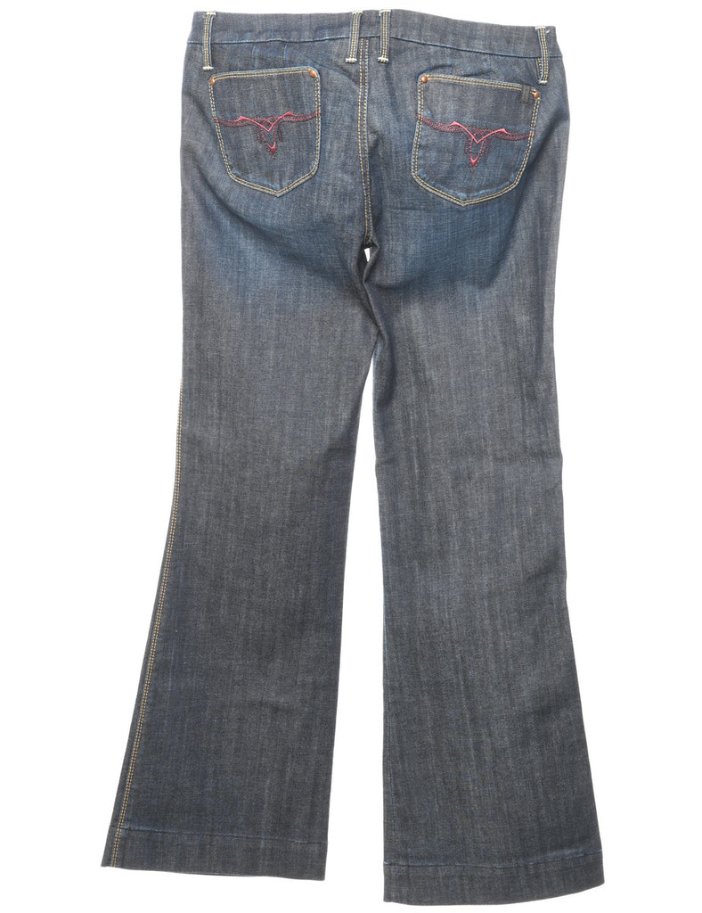 Medium Wash Flared Jeans - W36 L34