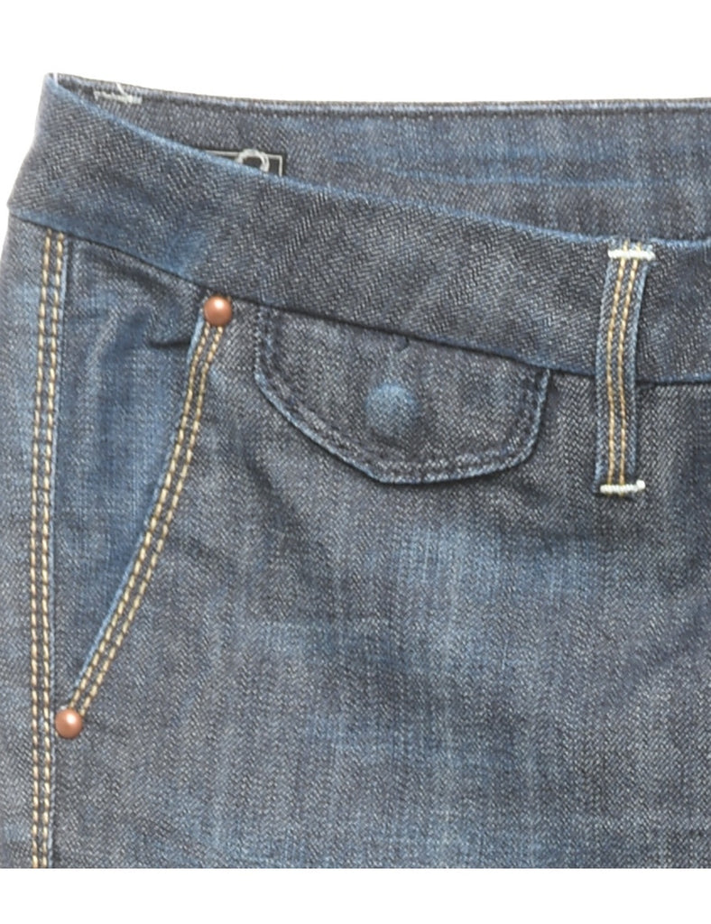 Medium Wash Flared Jeans - W36 L34