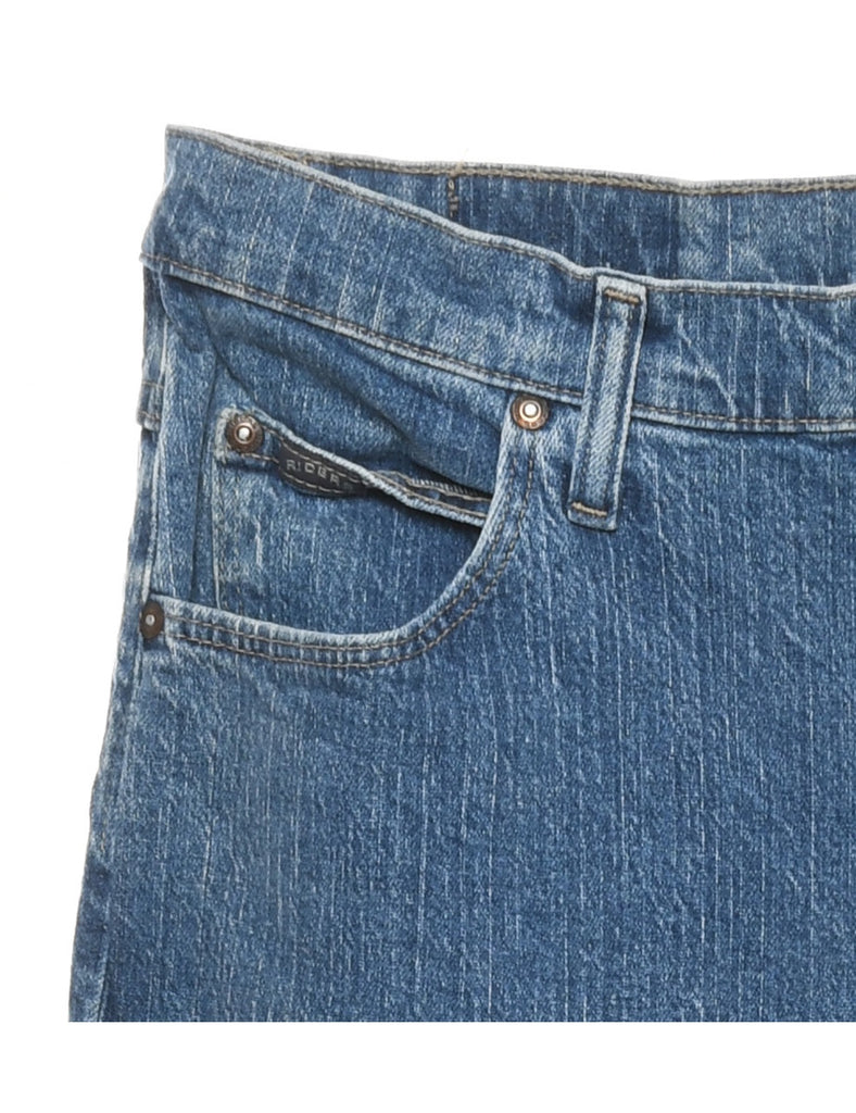 Medium Wash Straight Fit Jeans - W34 L32
