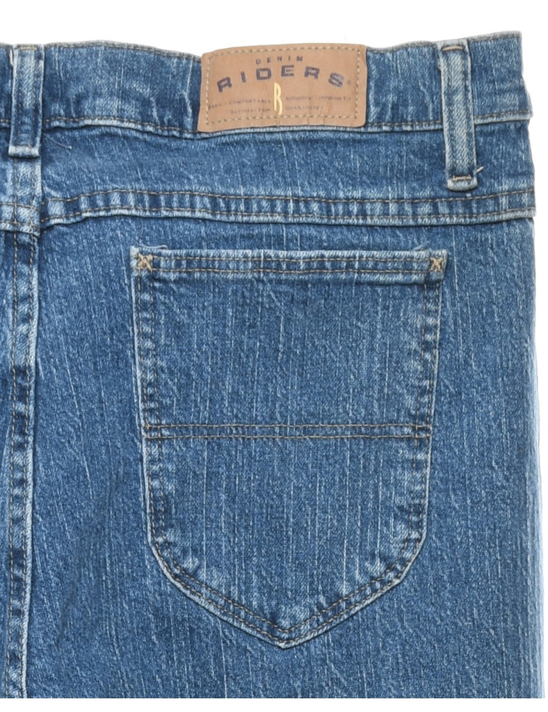 Medium Wash Straight Fit Jeans - W34 L32