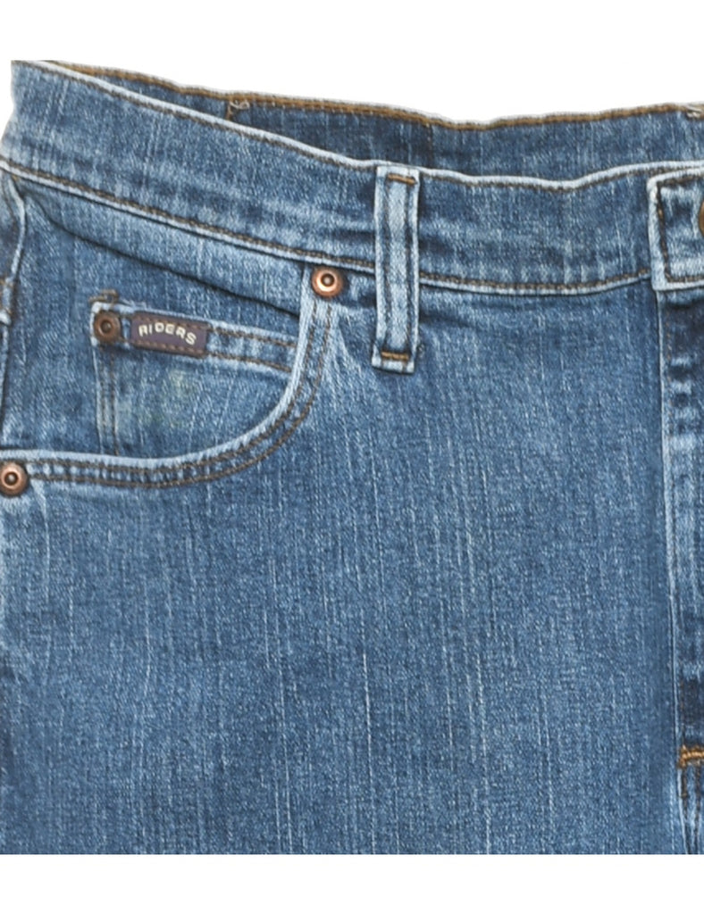 Medium Wash Tapered Jeans - W34 L33