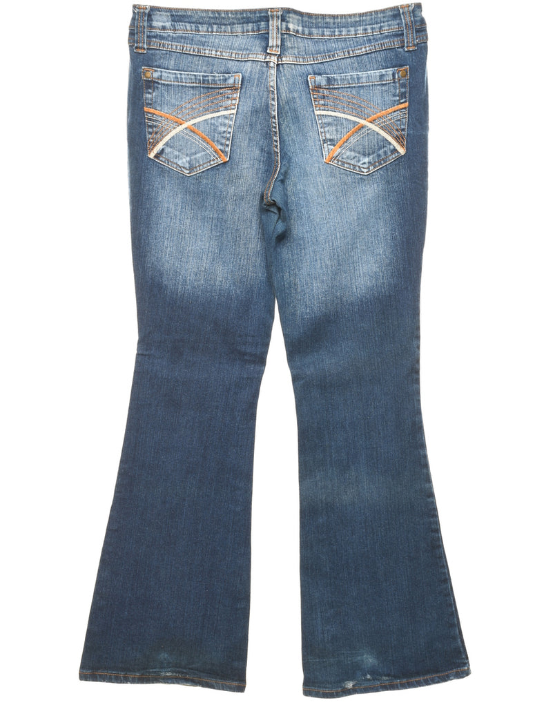 Medium Wash Y2K Bootcut Jeans - W32 L32