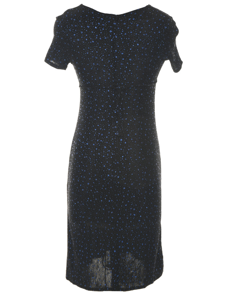 Metallic Black Dress - S
