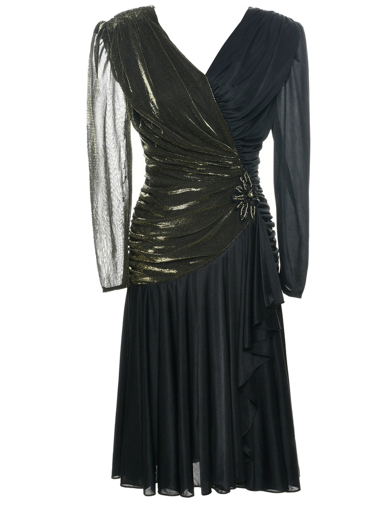Metallic Evening Dress - S