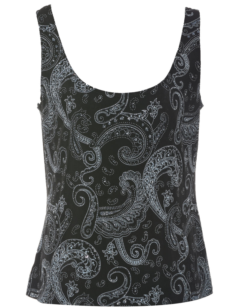 Metallic Evening Top - L