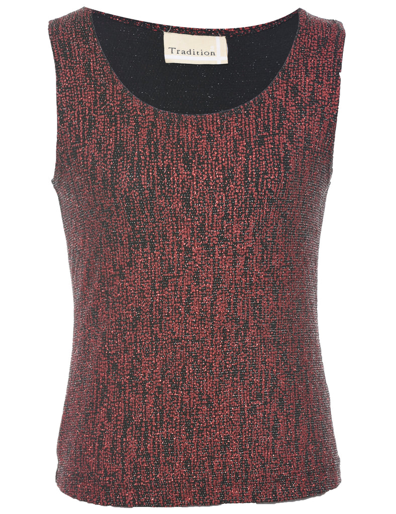 Metallic Evening Top - S