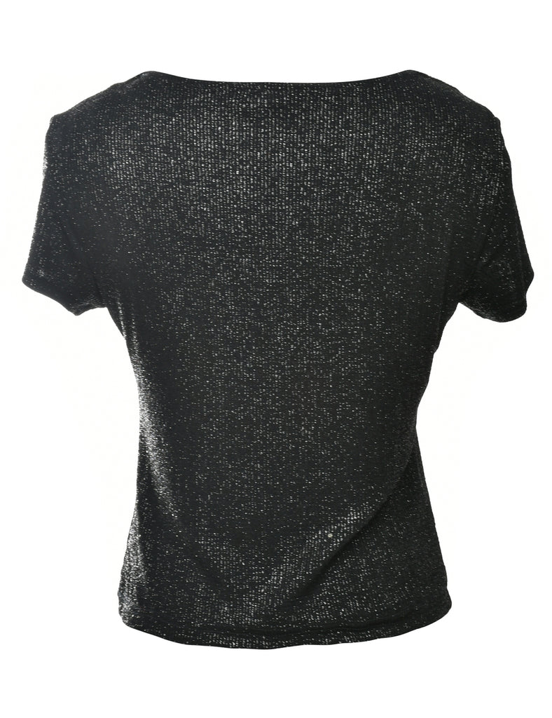 Metallic Evening Top - M