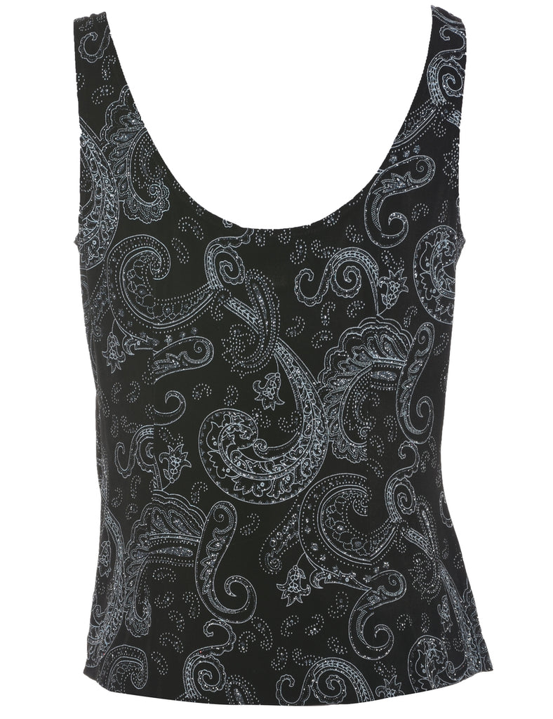 Metallic Evening Top - L