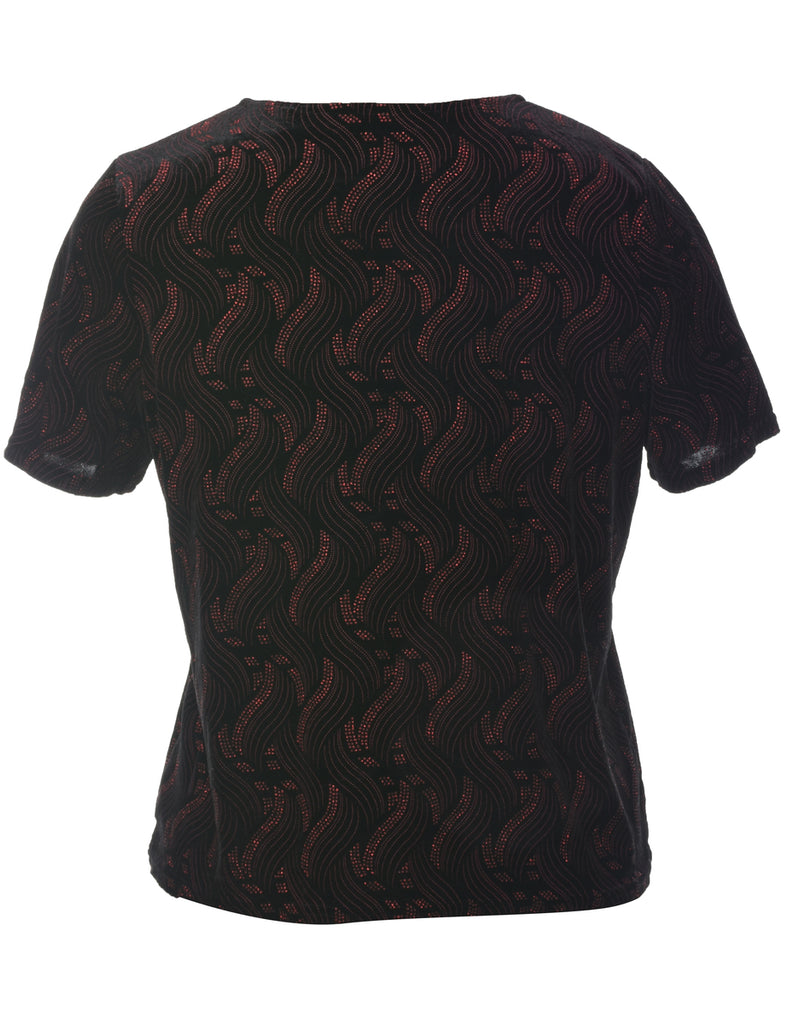 Metallic Evening Top - L