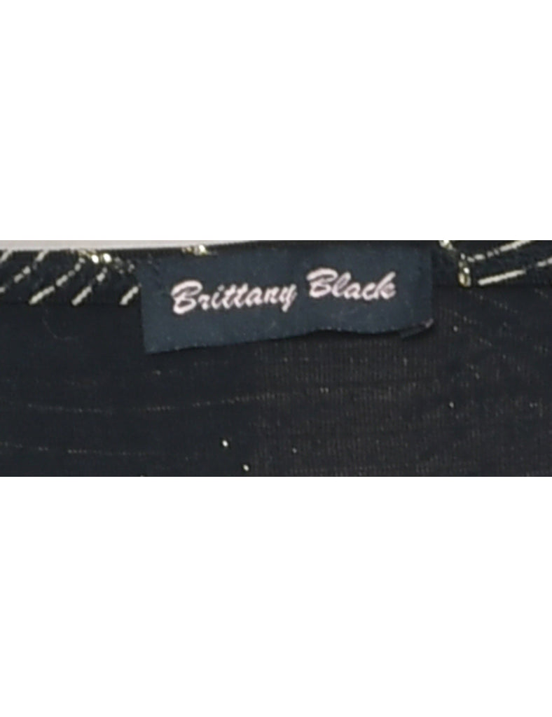 Metallic Evening Top - M