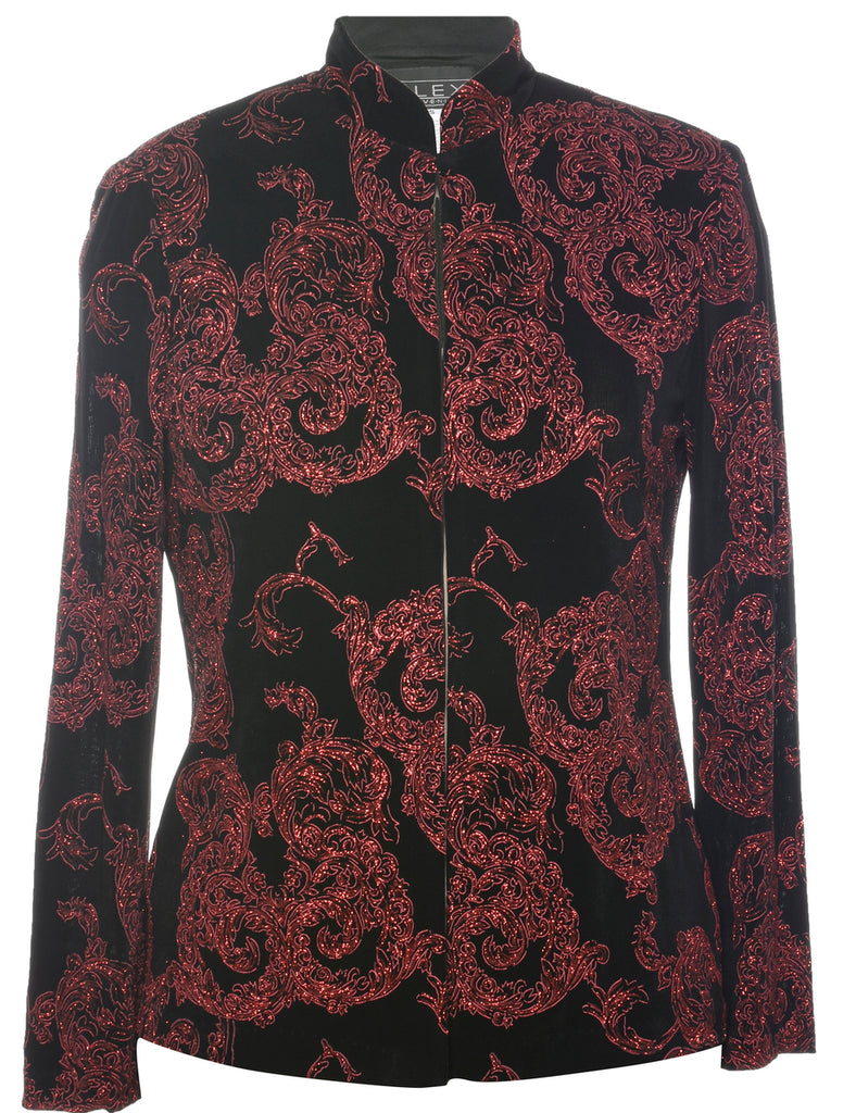 Metallic Finish Evening Jacket - S