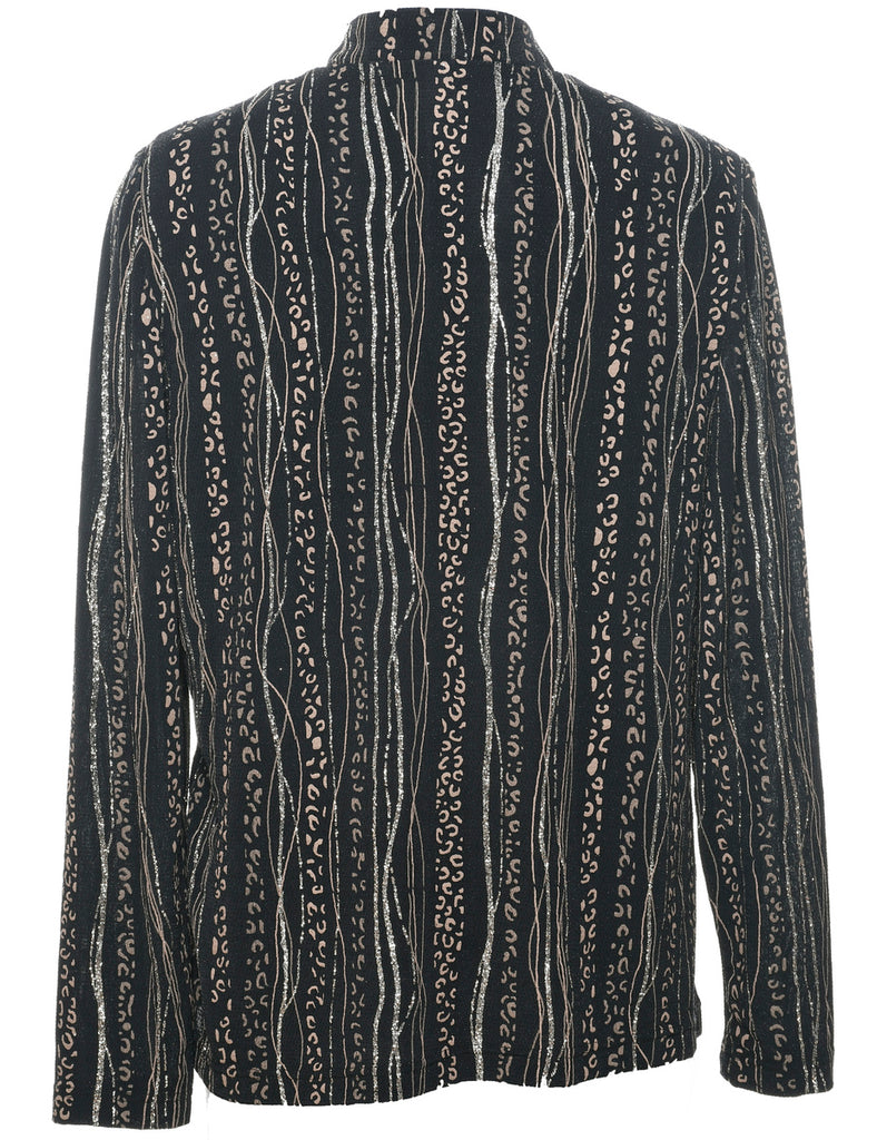 Metallic Finish Evening Jacket - M