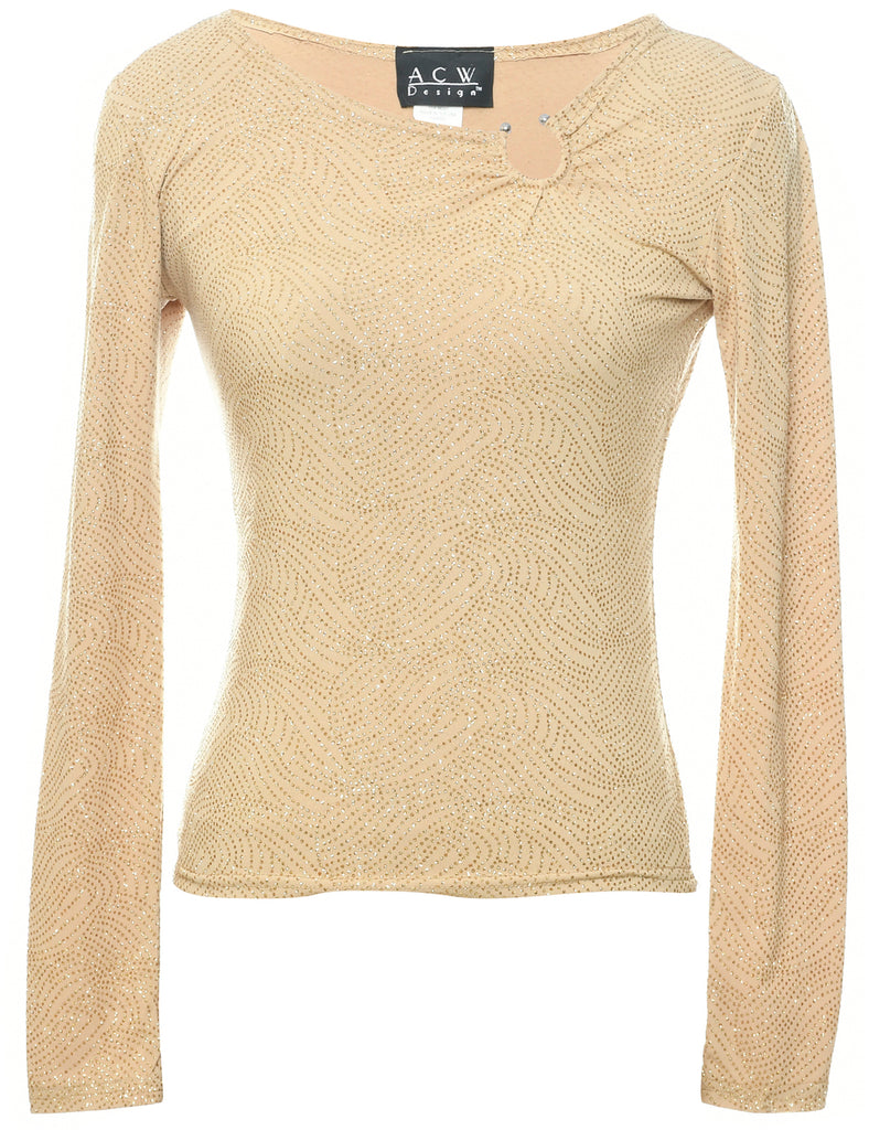 Metallic Finish Evening Top - XS