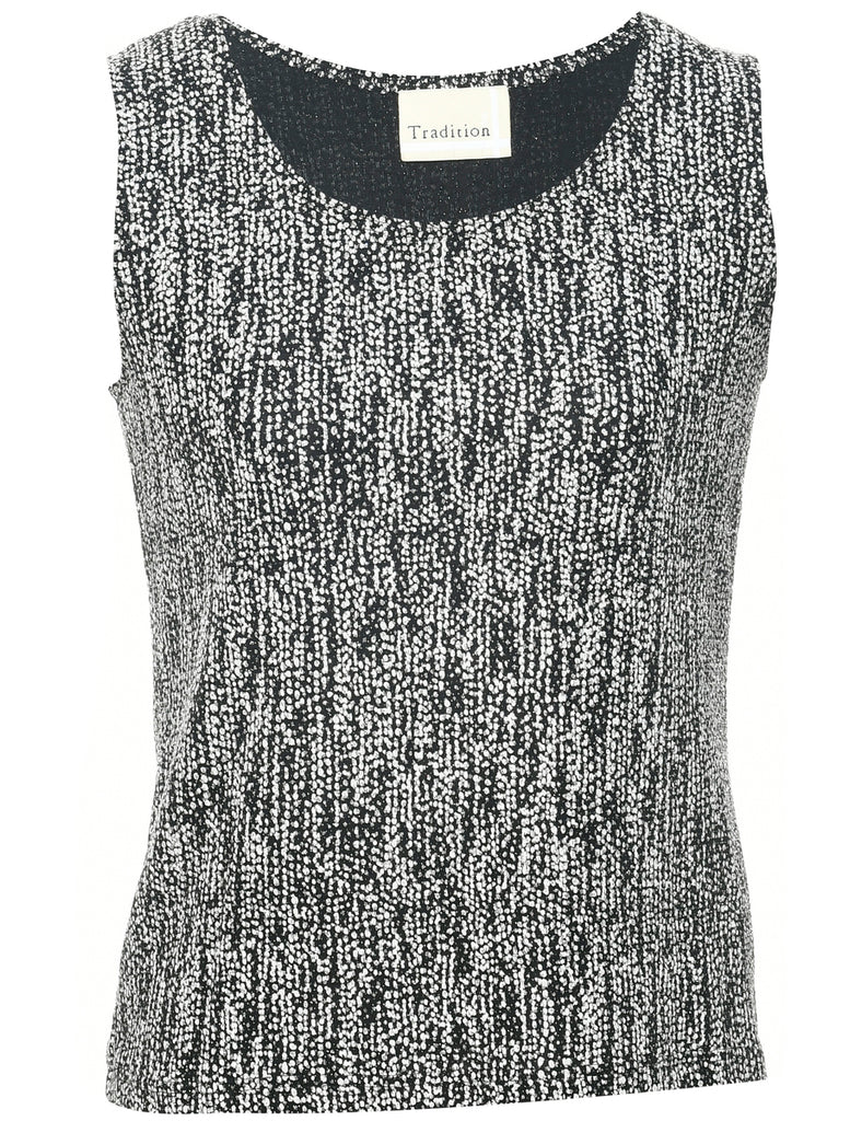 Metallic Finish Evening Top - S