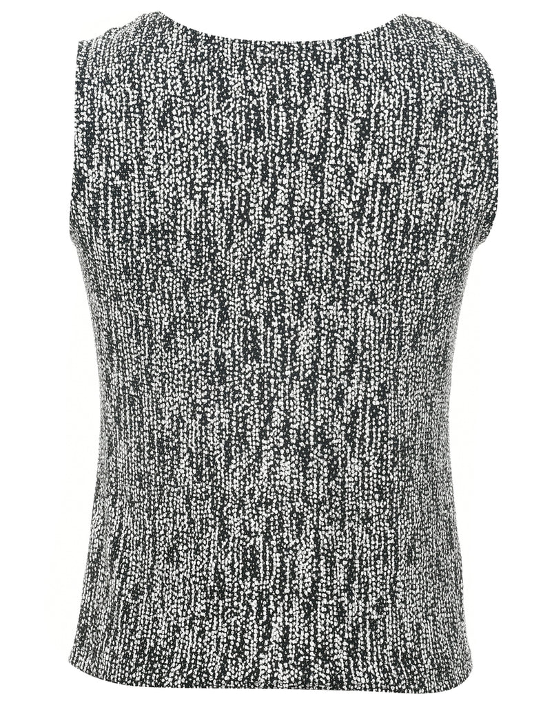 Metallic Finish Evening Top - S