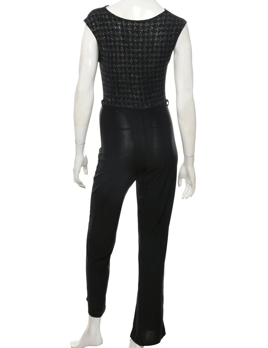 Metallic Finish Jumpsuit - XS