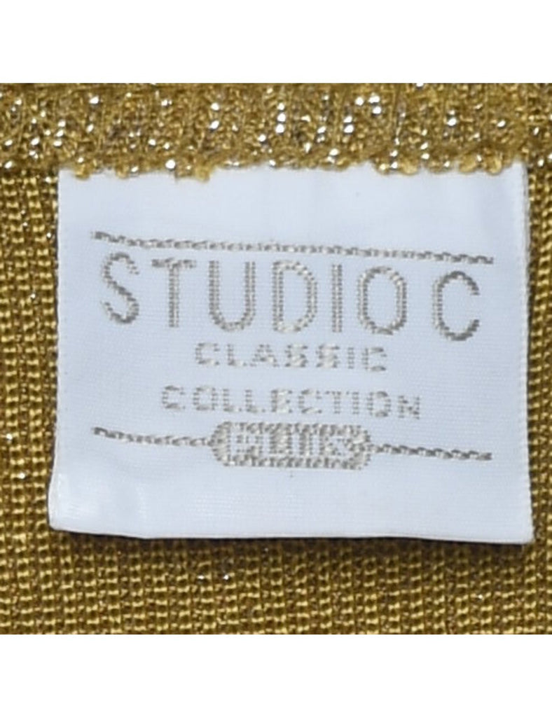 Metallic Look Vest - L