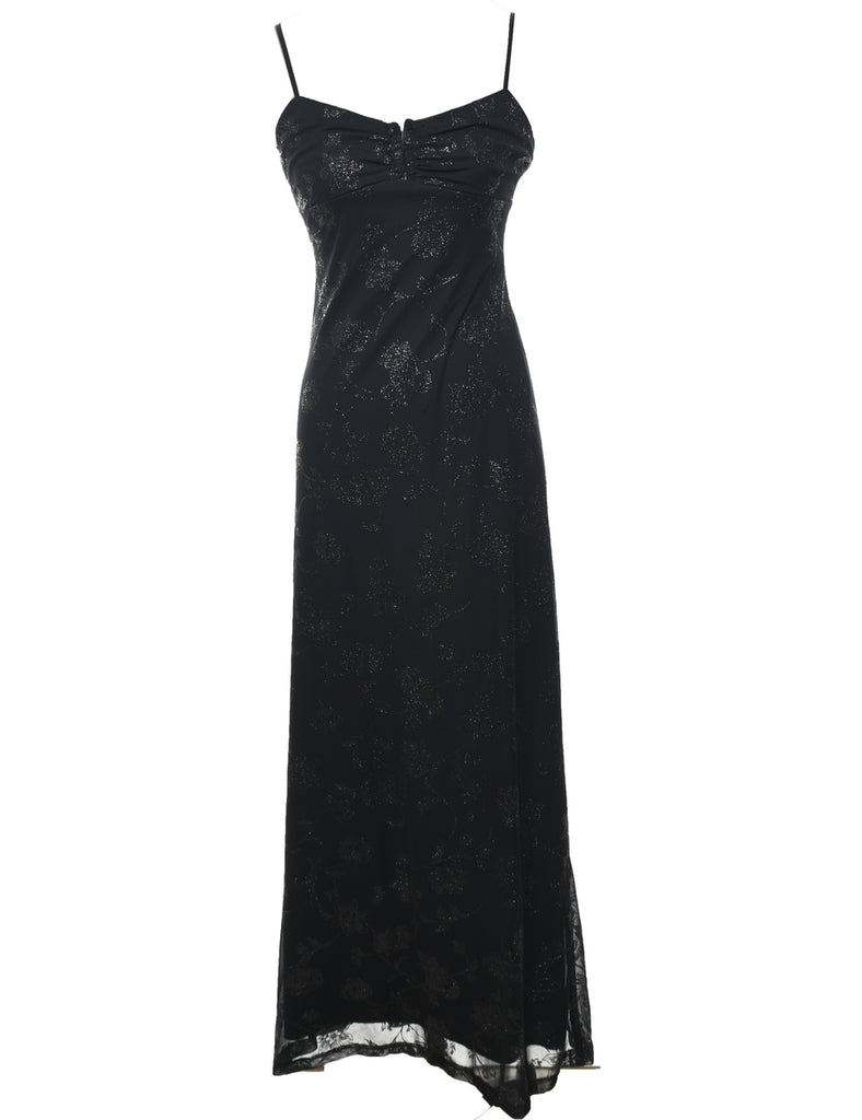 Metallic Pattern Evening Dress - XS