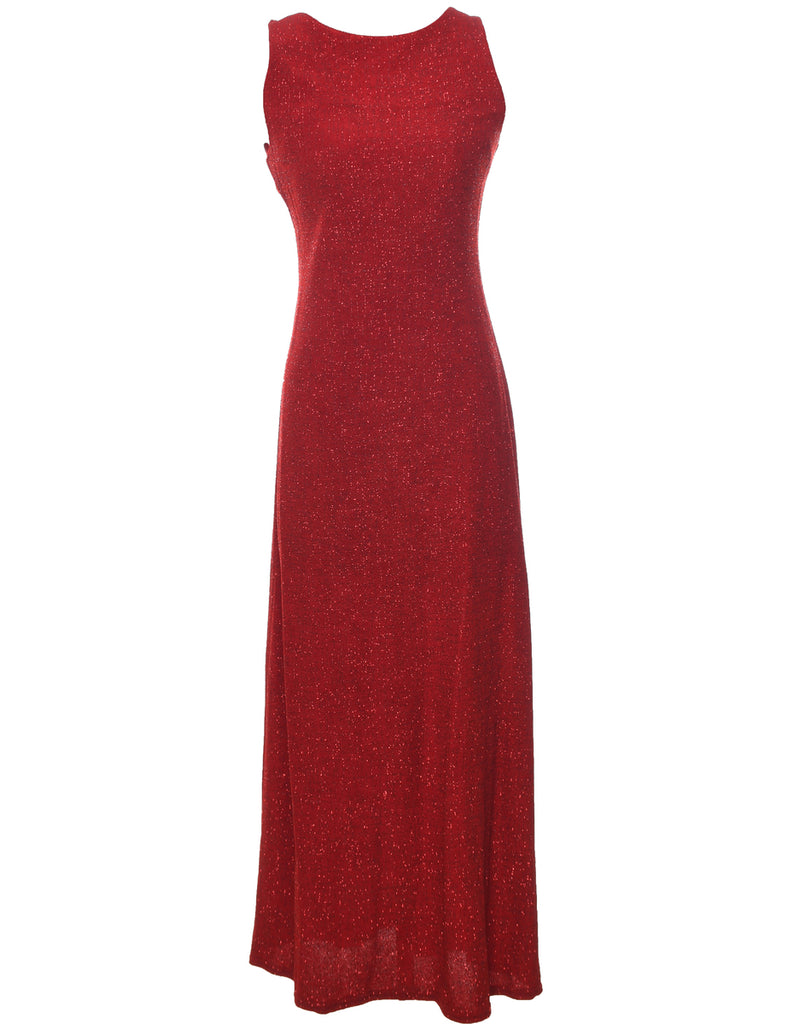 Metallic Pattern Evening Dress - XS