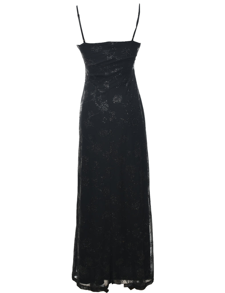 Metallic Pattern Evening Dress - XS