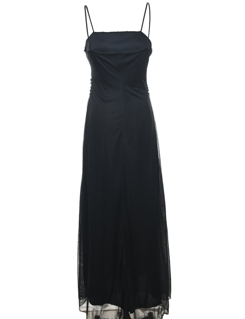 Metallic Pattern Evening Dress - S