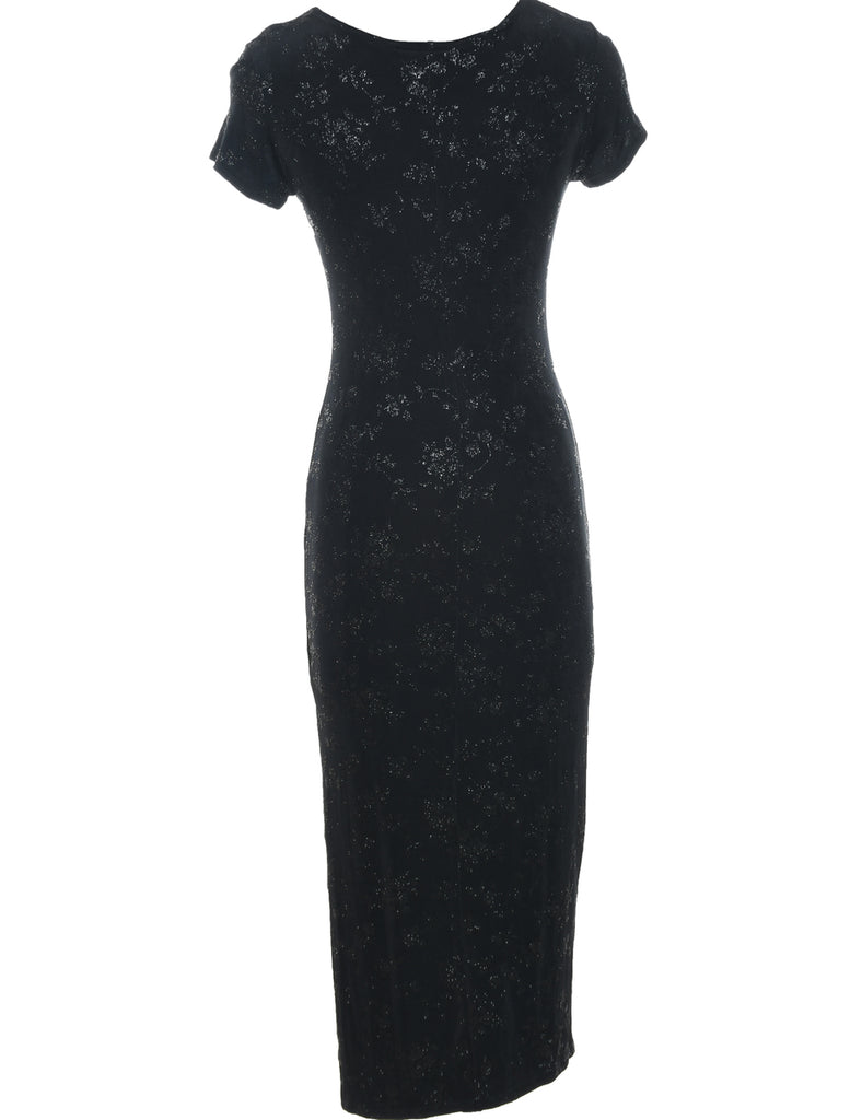 Metallic Pattern Evening Dress - S