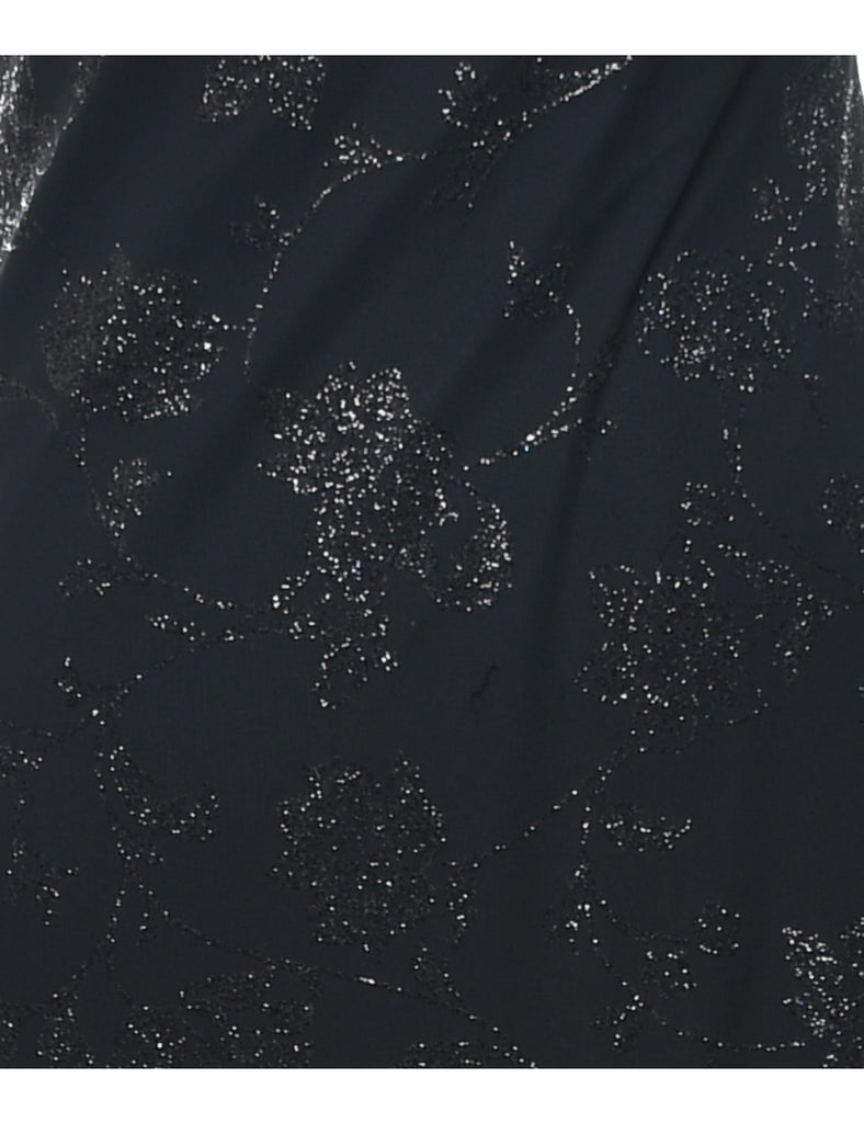 Metallic Pattern Evening Dress - XS