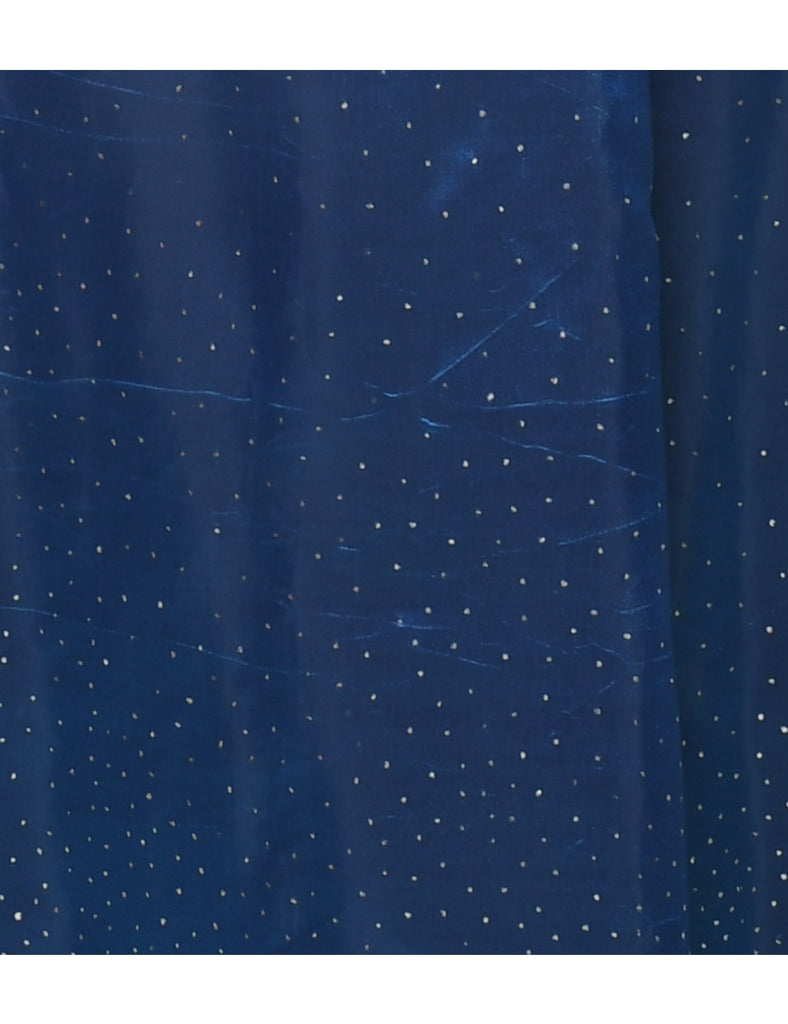 Metallic Pattern Prom Dress - S