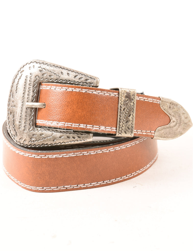 Metallic Western Belt - M