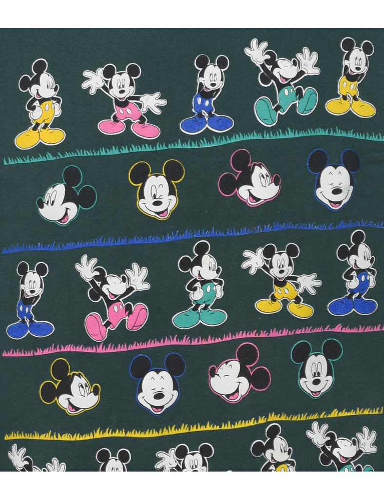 Mickey Mouse Cartoon Design 1990s Sweatshirt - XL