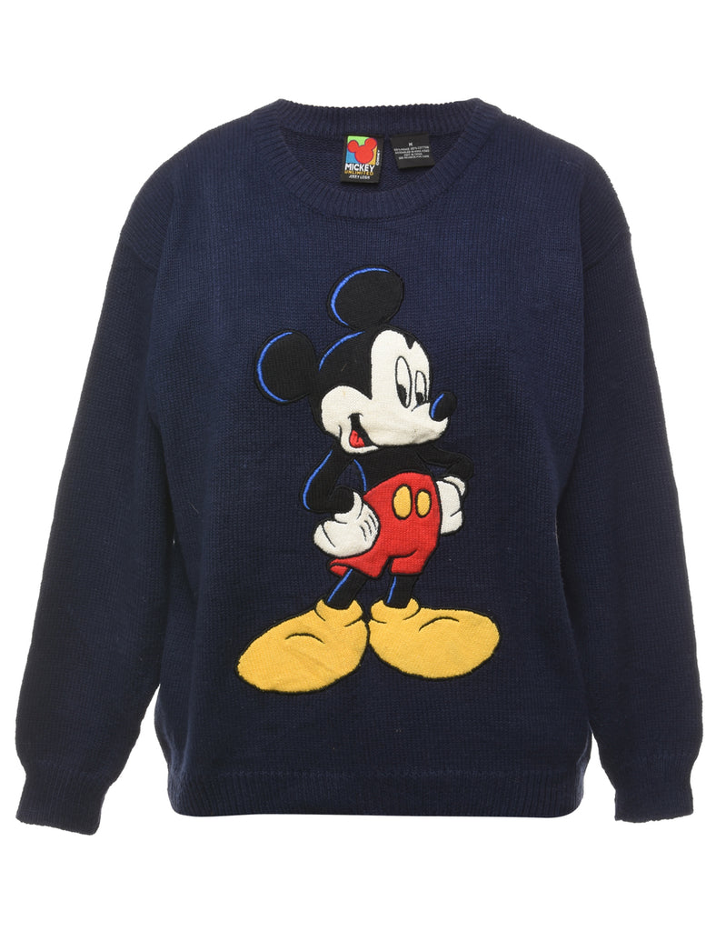 Mickey Mouse Embroidered Jumper - M