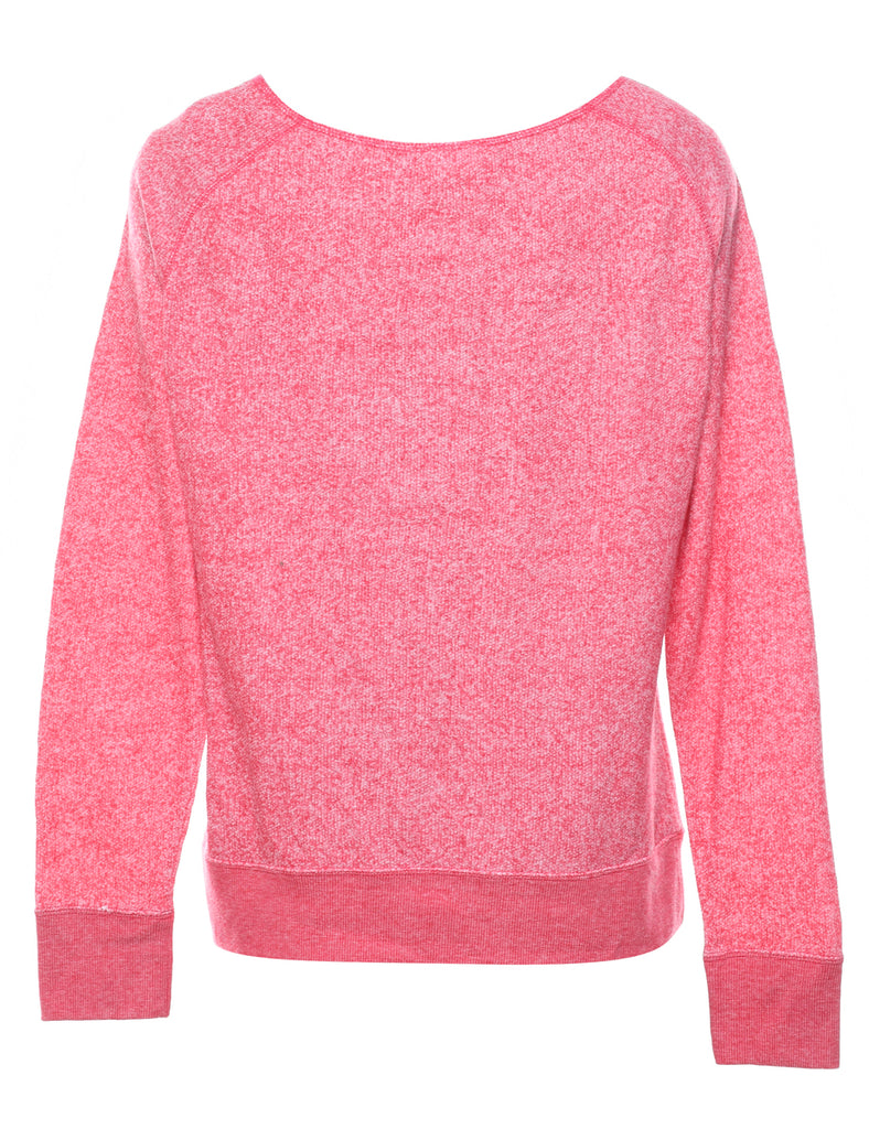 Mickey Mouse Pink Printed Cartoon Sweatshirt - L