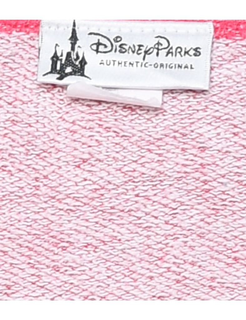 Mickey Mouse Pink Printed Cartoon Sweatshirt - L