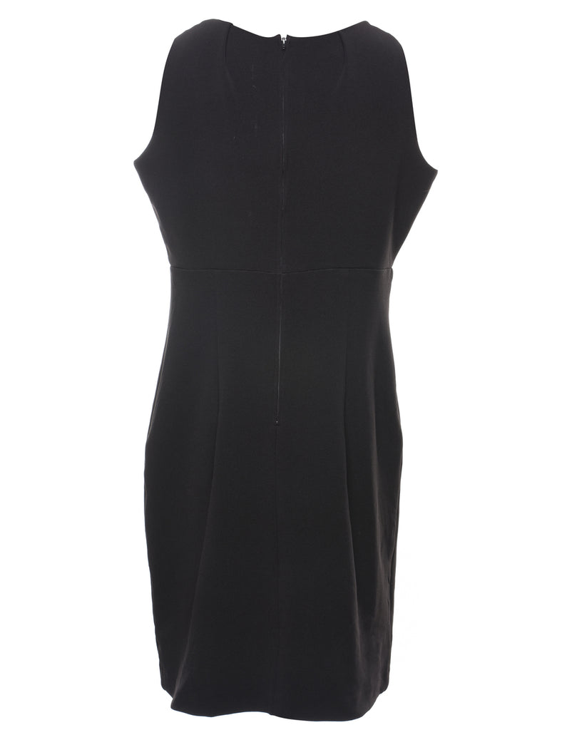 Midi Length Black Dress - M