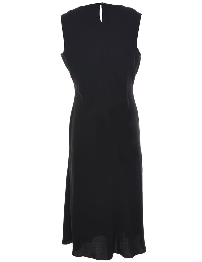 Midi Length Black Dress - M
