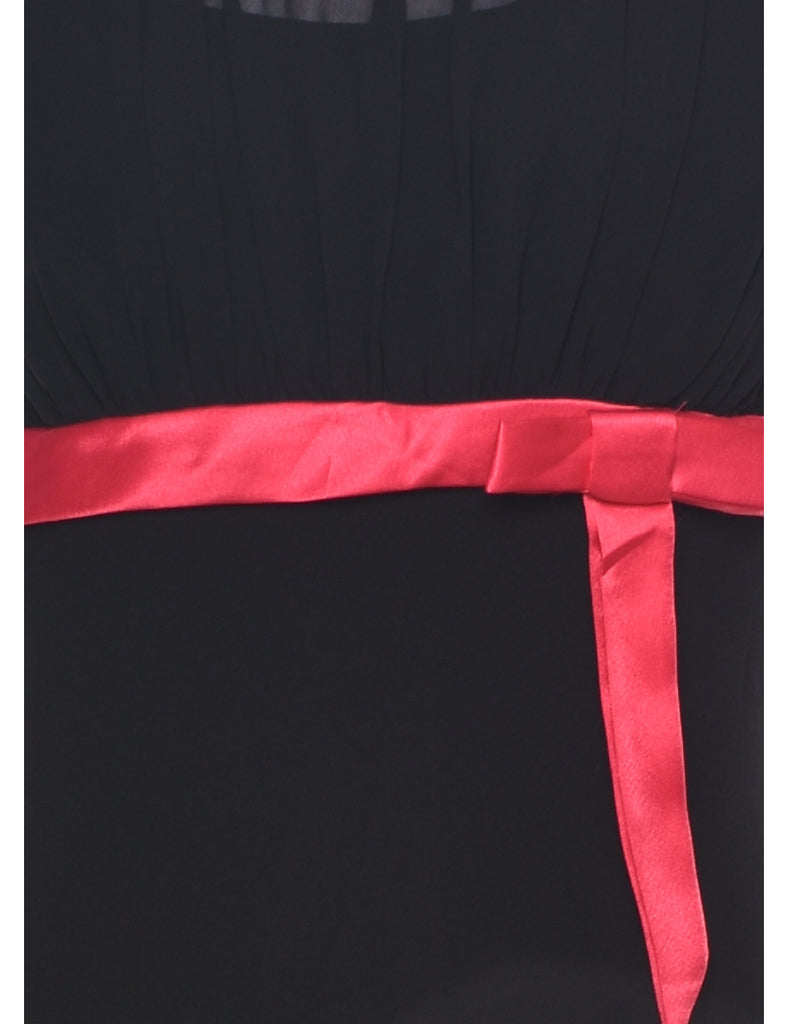 Midi Length Black Dress - M