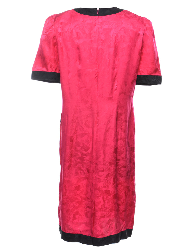 Midi Length Patterned Dress - L