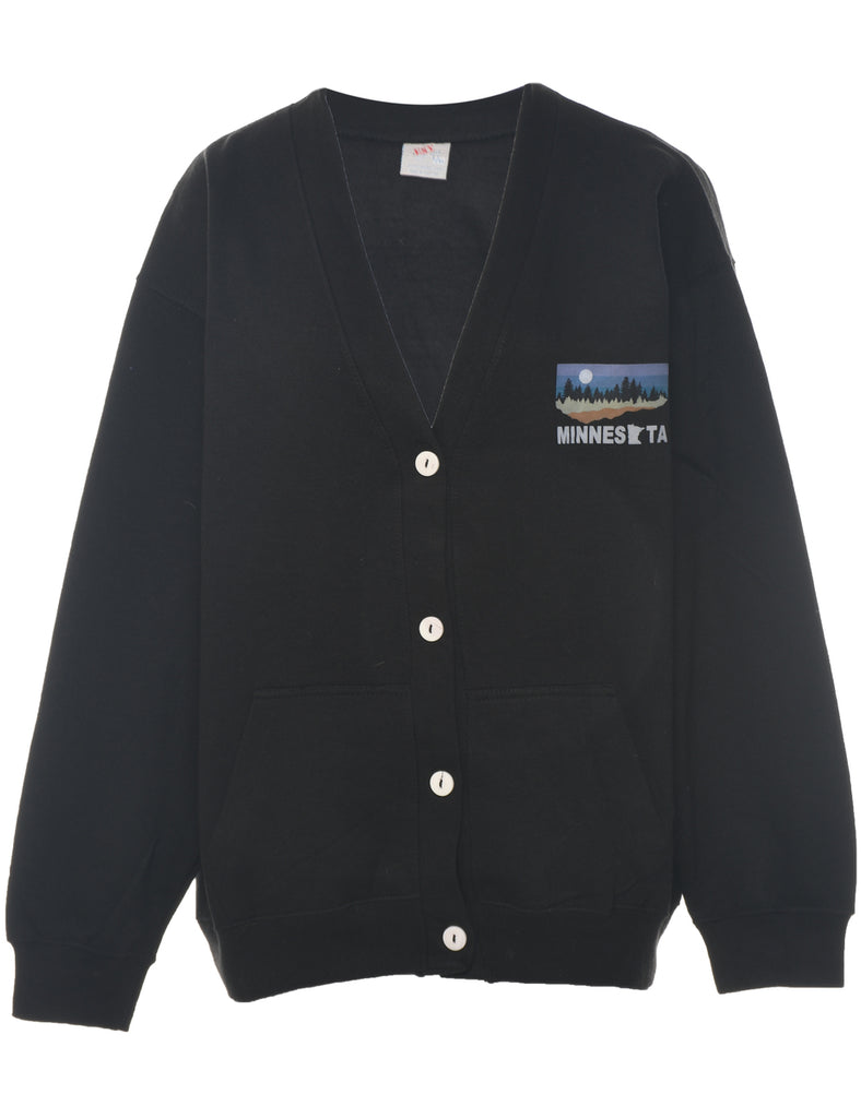 Minnesota Plain Black Sweatshirt - XL
