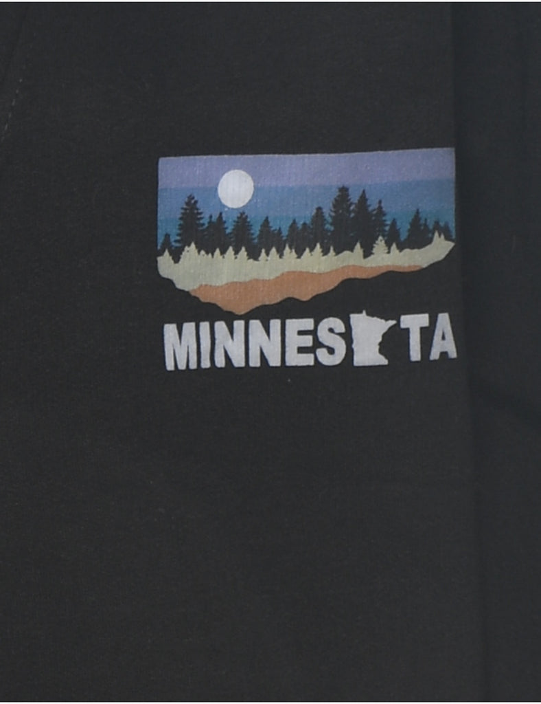 Minnesota Plain Black Sweatshirt - XL