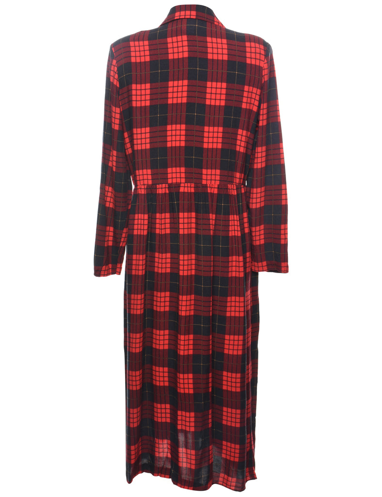 Miss Dorby Checked Shirt Dress - L