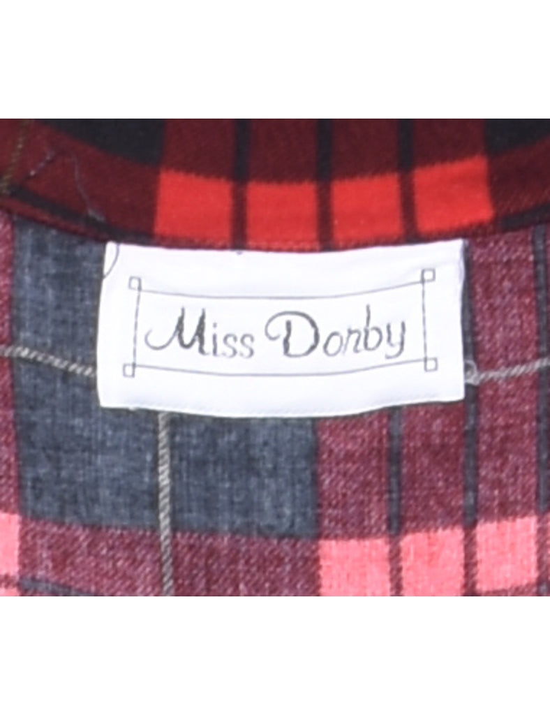 Miss Dorby Checked Shirt Dress - L
