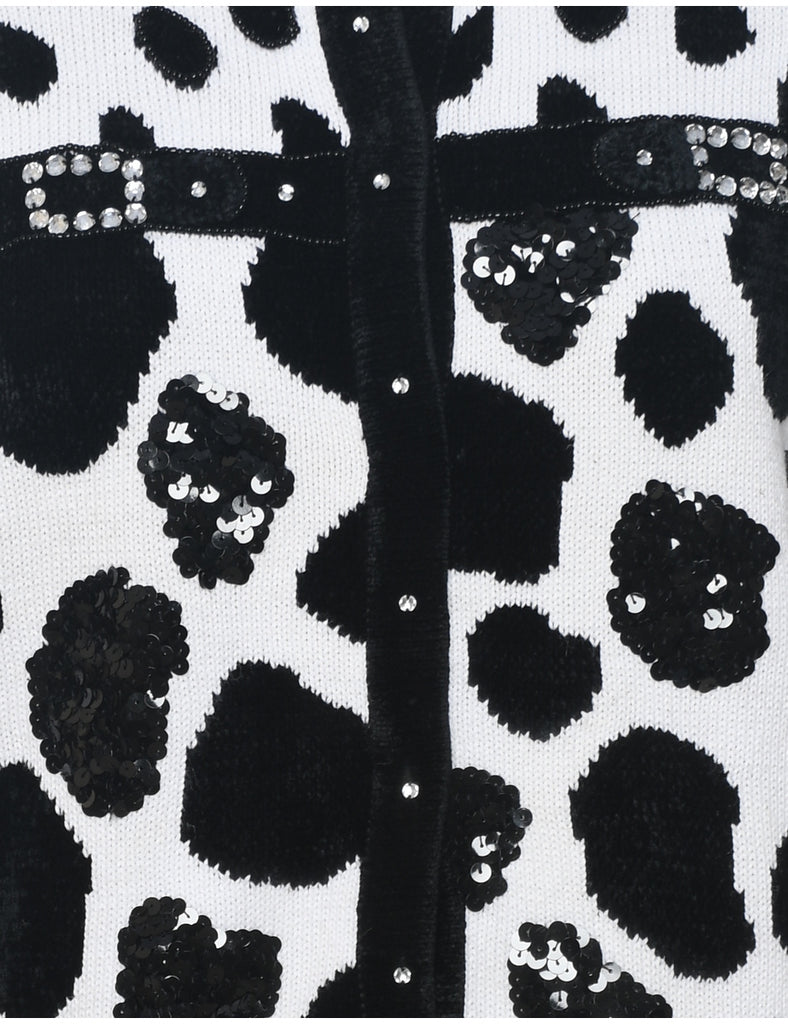 Monochrome Cardigan - M