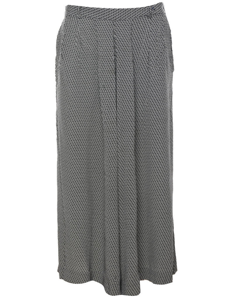 Monochrome Printed Trousers - W30 L23